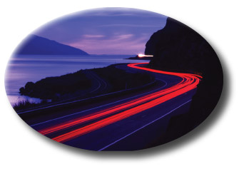 photo Turnagain Arm at night